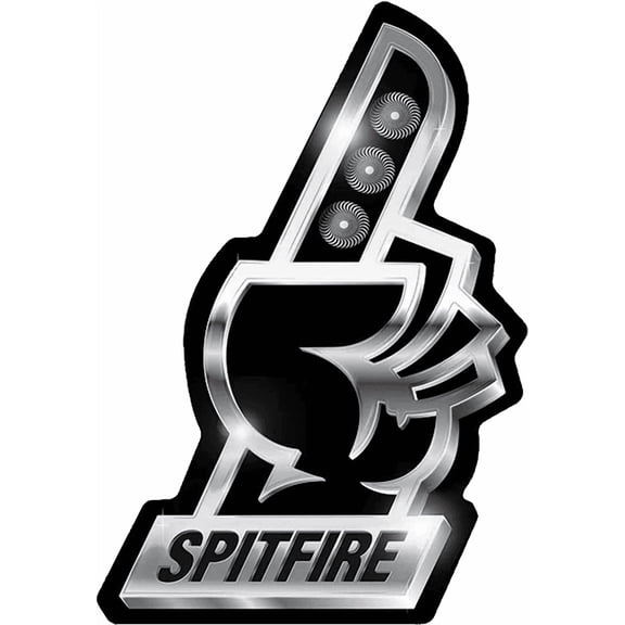 Spitfire Chrome Finger Lg Decal Single