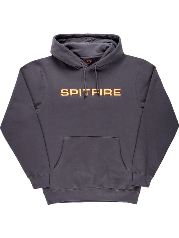 Classic 87 Embroidered Hoodie Sweatshirt Medium Charcoal/Red/Gold
