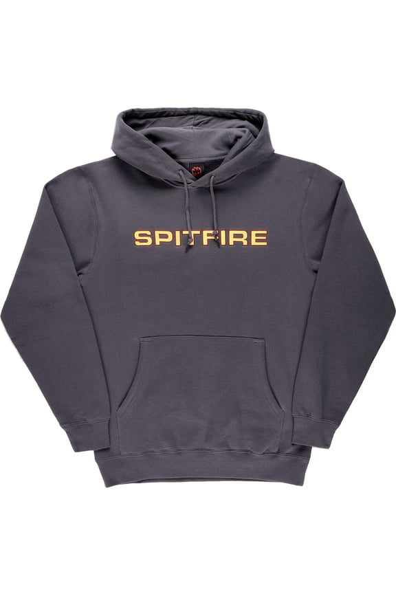 Classic 87 Embroidered Hoodie Sweatshirt Medium Charcoal/Red/Gold