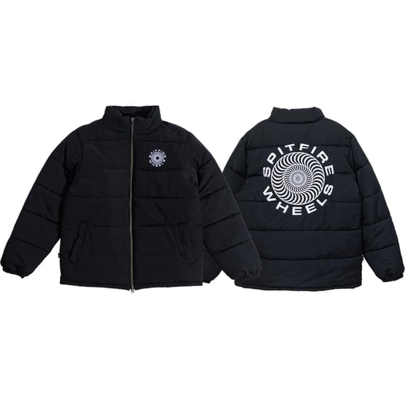 Spitfire Classic 87 Swirl Puff Jacket Small Black/White
