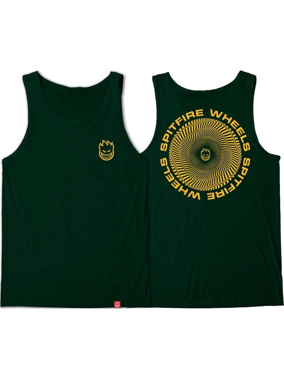 Classic Vortex Tank Top Small Forest/Gold