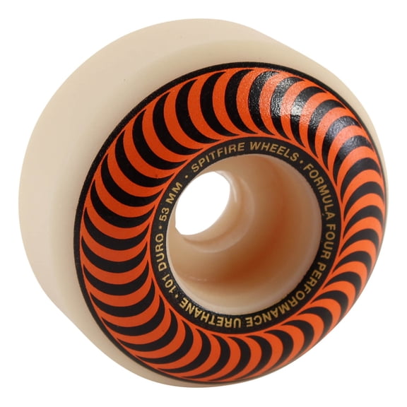 Spitfire F4 101a Classic Swirl Skateboard Wheels 101a 53mm White/Orange