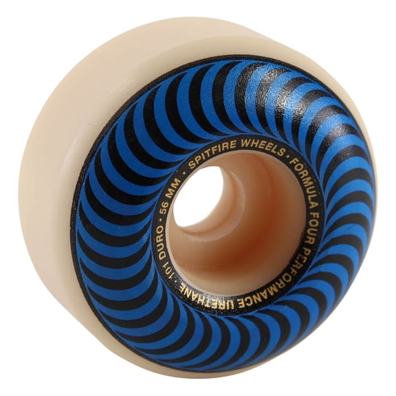 Spitfire F4 101a Classic Swirl Skateboard Wheels 101a 56mm White/Blue