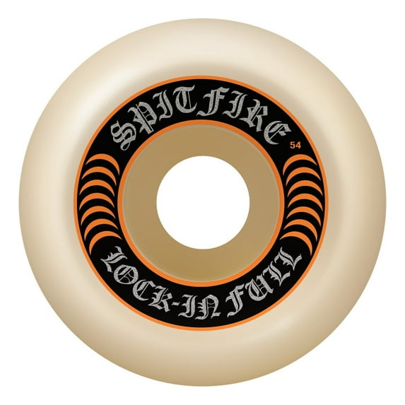 Spitfire F4 Lock-In Full Skateboard Wheels 99a 54mm Natural/Orange