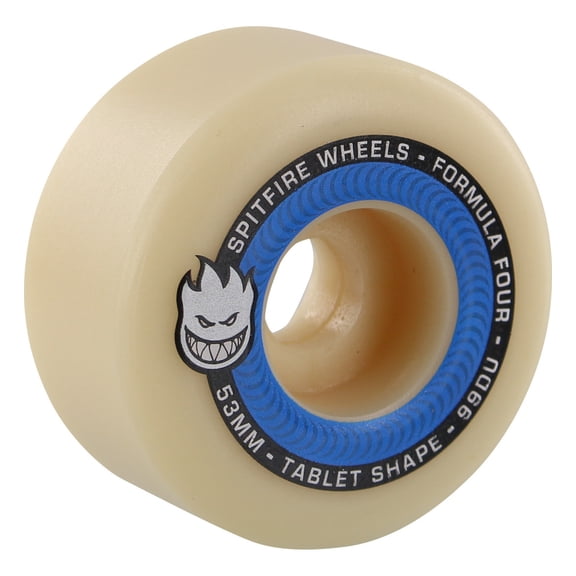 Spitfire F4 Tablet Skateboard Wheels 99a 53mm Natural/Blue