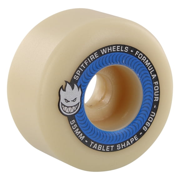 Spitfire F4 Tablet Skateboard Wheels 99a 55mm Natural/Blue