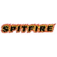 thumbnail image 1 of Spitfire Flames Script Sticker Mini 2.5", 1 of 1