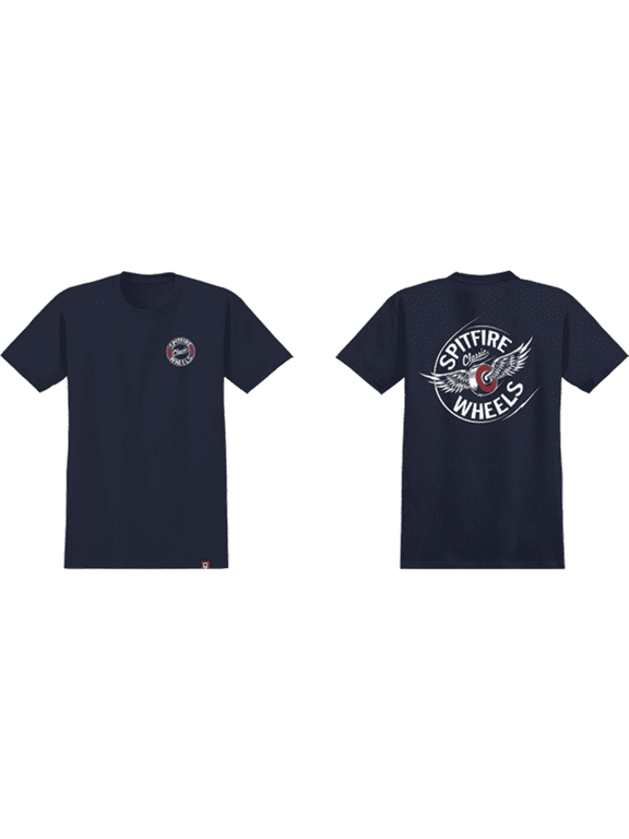 Flying Classic Short Sleeve T-Shirt Navy White Red, Small, Men's