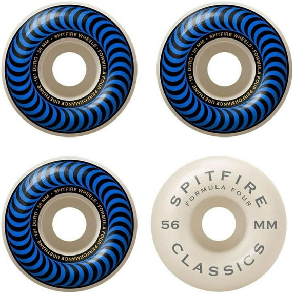 Spitfire Formula Four Classic Skateboard Wheels, 101a Duro