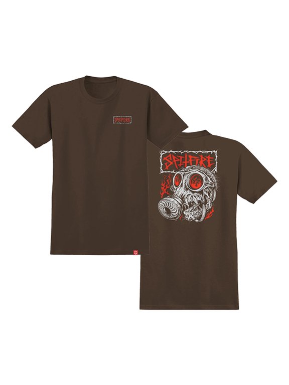 Gas Mask Dark Chocolate Short Sleeve T-Shirt M