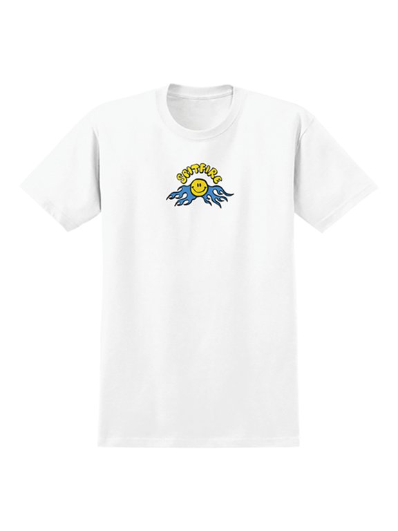 Happy White Short Sleeve T-Shirt S