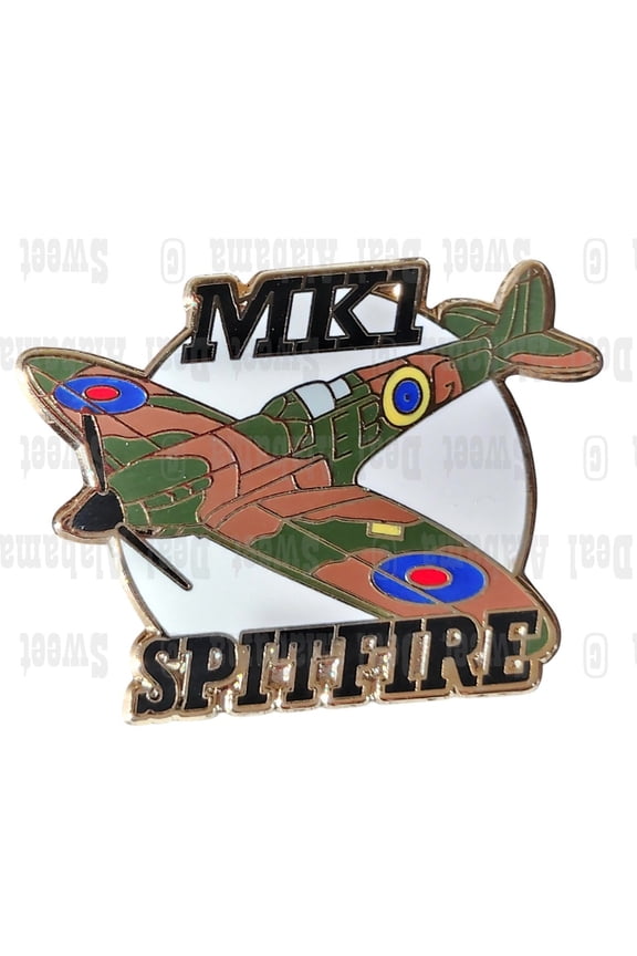 Spitfire MK1 Aircraft, Collector's Hat, Lapel, Brooch Pin 1-1/4"W x1"H