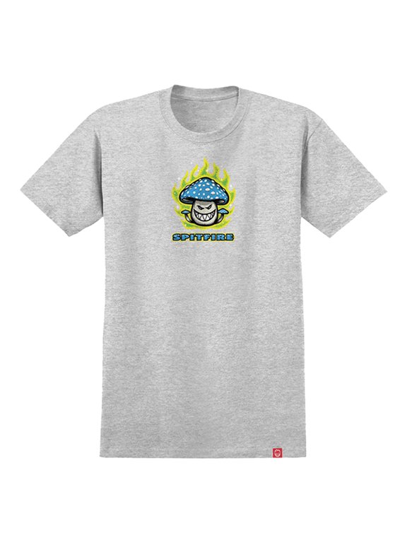 Mushroom Bighead Heather Grey Short Sleeve T-Shirt XL