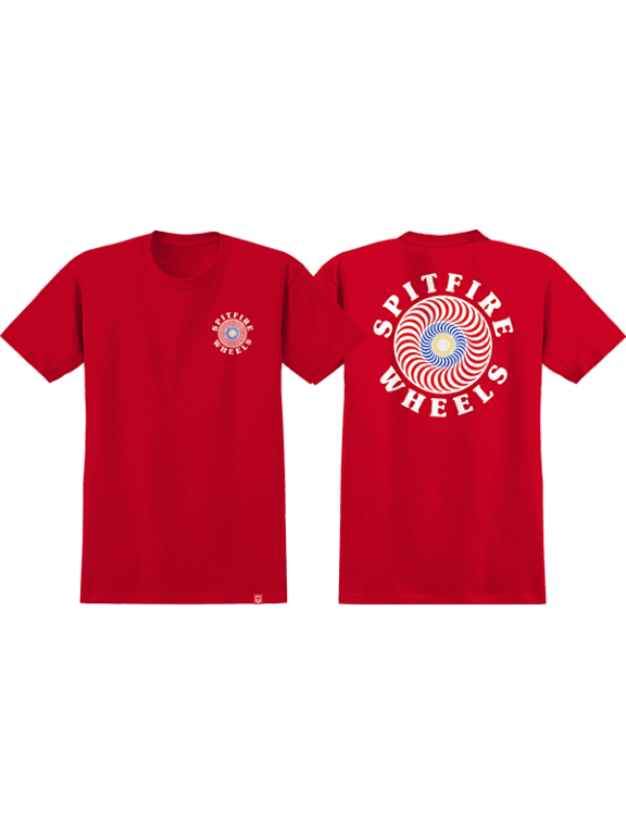 Og Classic Fill Short Sleeve Red - Size L