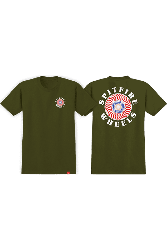 Og Classic Fill Short Sleeve Military Green - Size XS
