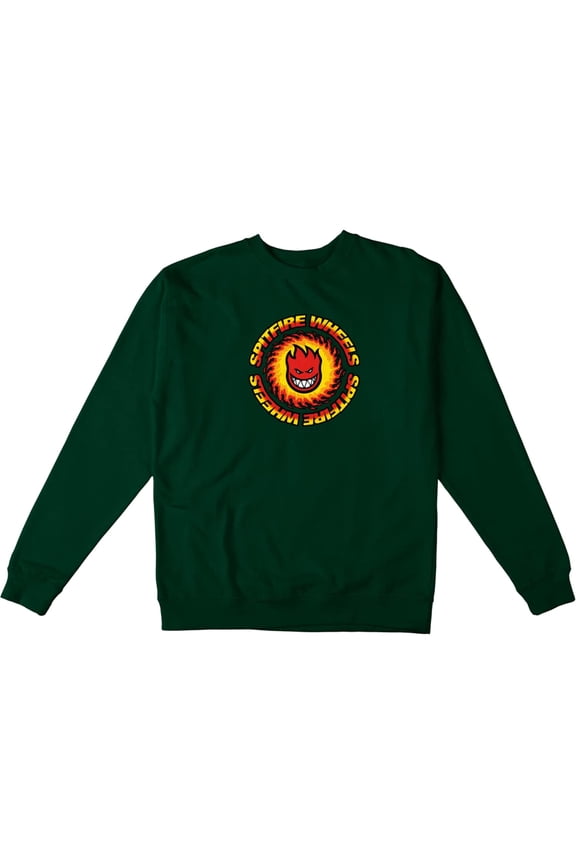 Original Fireball Crew Sweatshirt Dark Green