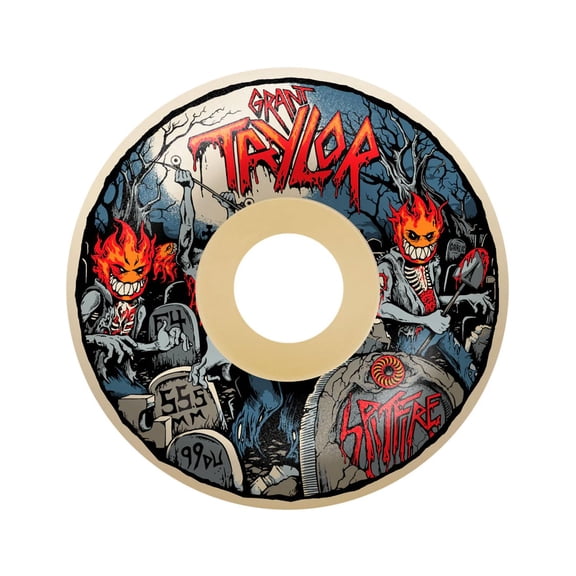 Spitfire Taylor F4 Undead Skateboard Wheels 99a 57.5mm Natural