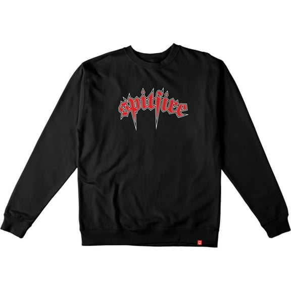 Spitfire Venom Crew Sweatshirt Extra Small Black Red White Black