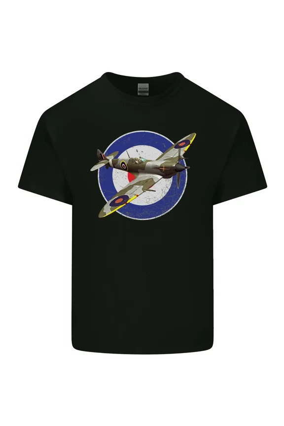 Spitfire Warbirds Plane British WWII Fighter Aircraft History Unisex T-Shirt Z6470, up to Size 5XL