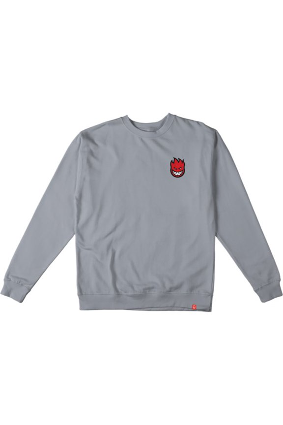 Wheels Lil Bighead Fill Cement / Red / Black / White Men's Crew Neck Sweatshirt - Small
