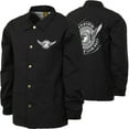 thumbnail image 1 of Spitfire x Anti Hero Classic Eagle Jacket Black Silver Large, 1 of 2