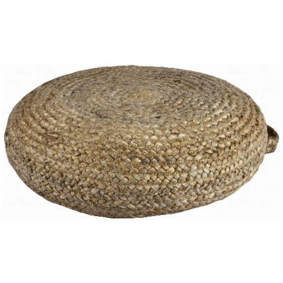 Spitiko Homes Hand Braided Jute Floor Cushion in Natural