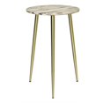 thumbnail image 1 of Spitiko Homes Marble Tripod table with brass inlay Grey/Gold 16", 1 of 8