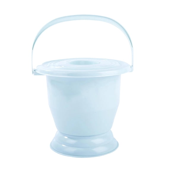 Spittoon Urinal Bucket Bedpan Secure Lid PP Material for Elderly Children Women Home Travel Use