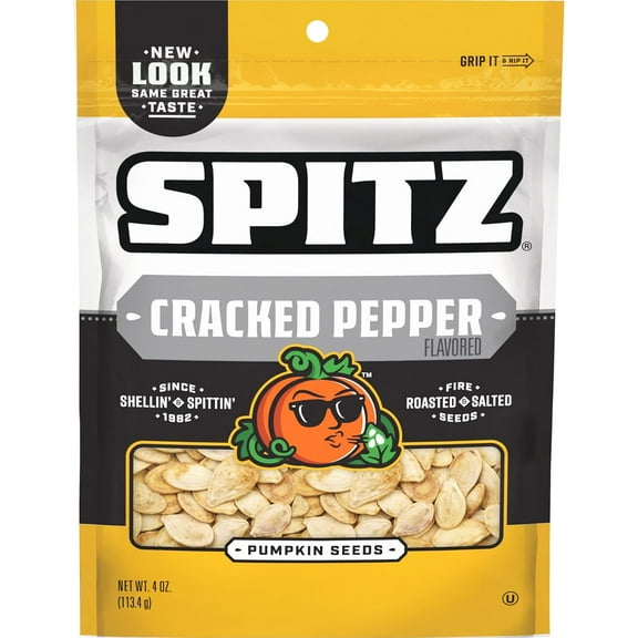 Spitz Cracked Pepper Pumpkin Seeds, 4 oz (Pack of 9)