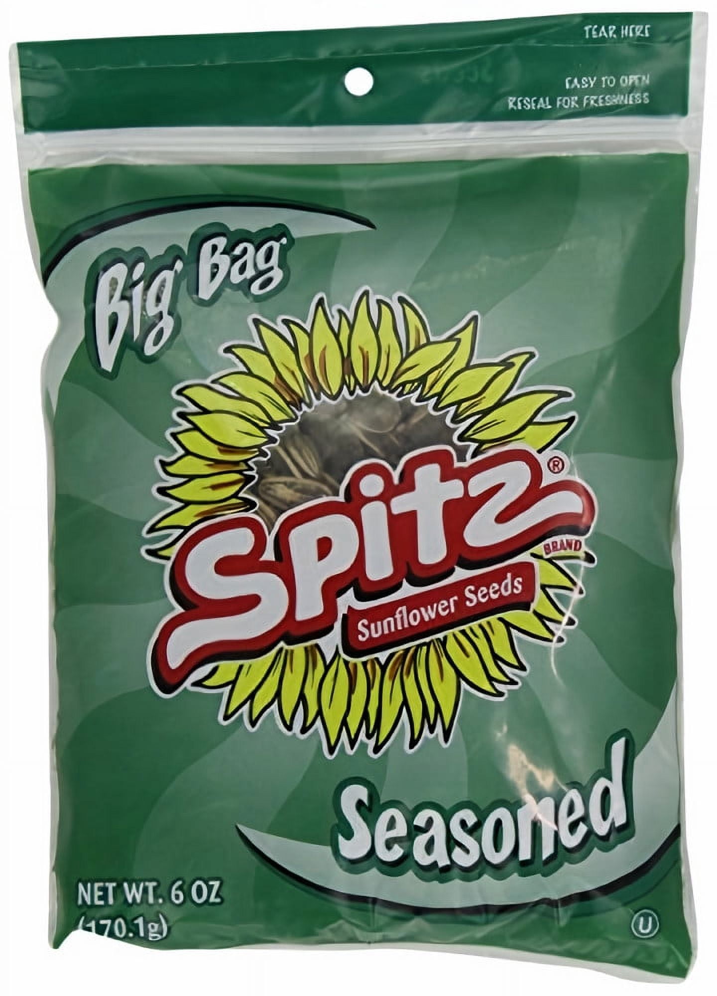 Spitz Seasoned Sunflower Seeds 6 oz (Pack of 32)