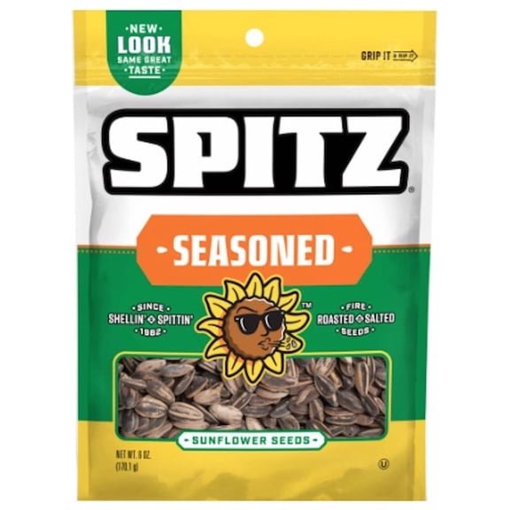 Spitz Seasoned Sunflower Seeds 6 oz (Pack of 2)