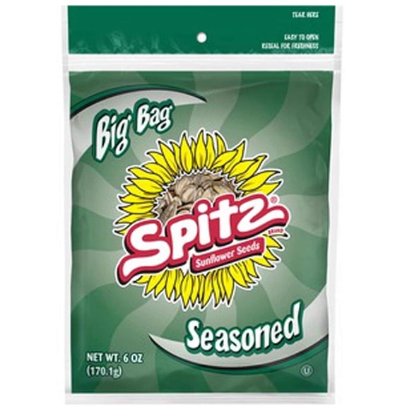 Spitz Seasoned Sunflower Seeds, 6 oz (Pack of 9)