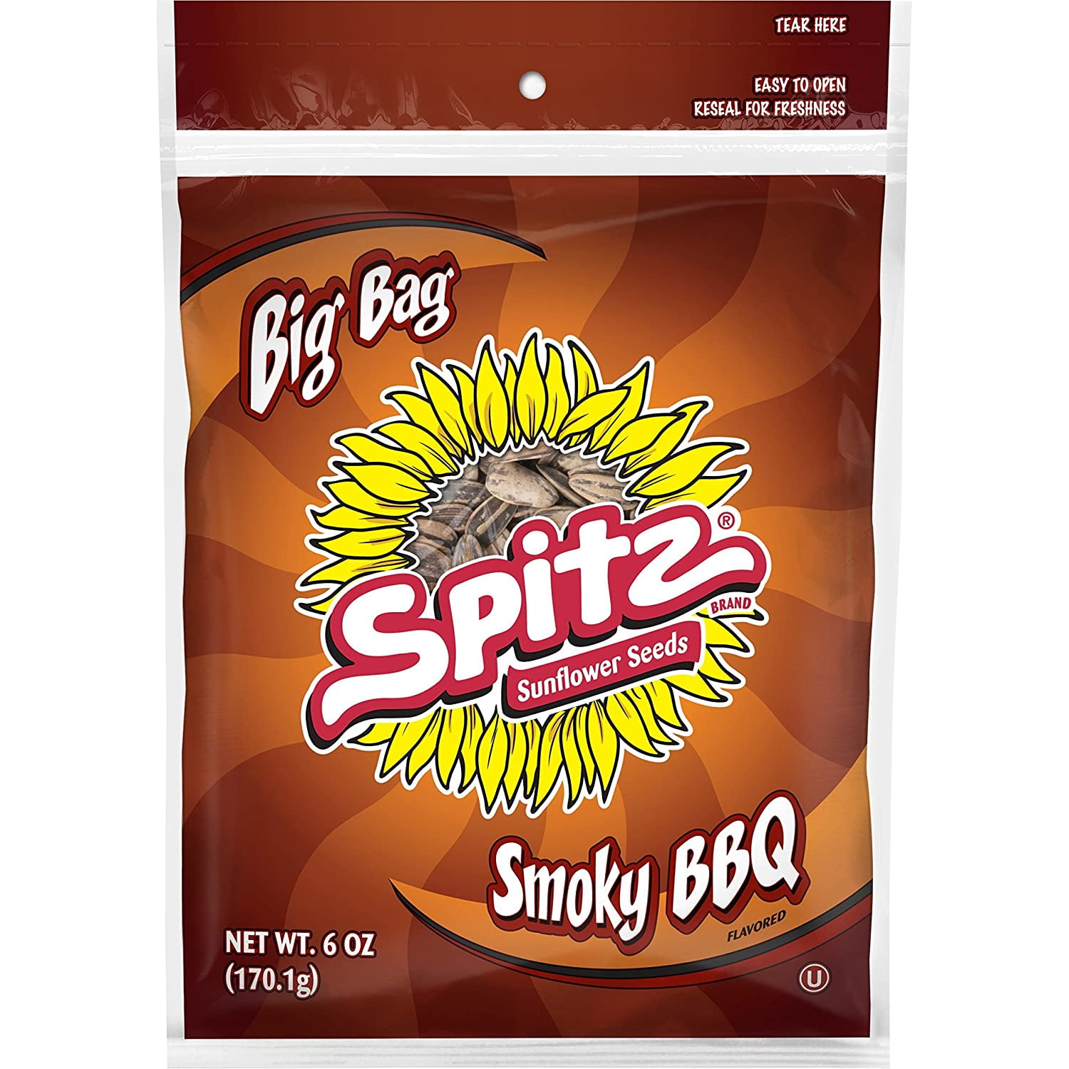 Spitz Smokey BBQ Sunflower Seeds, 6 oz (Pack of 9)