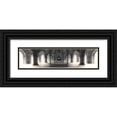 thumbnail image 1 of Spivak, Jeff 18x7 Black Ornate Wood Framed with Double Matting Museum Art Print Titled - Figure In Space, 1 of 4