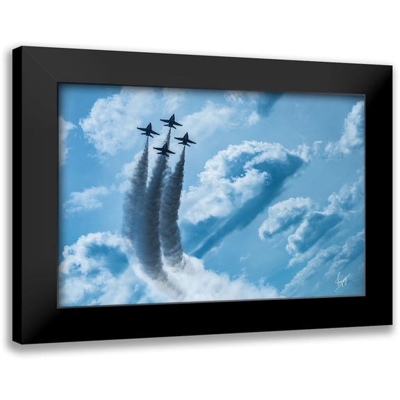 Spivey, Justin 14x11 Black Modern Framed Museum Art Print Titled - Making Clouds