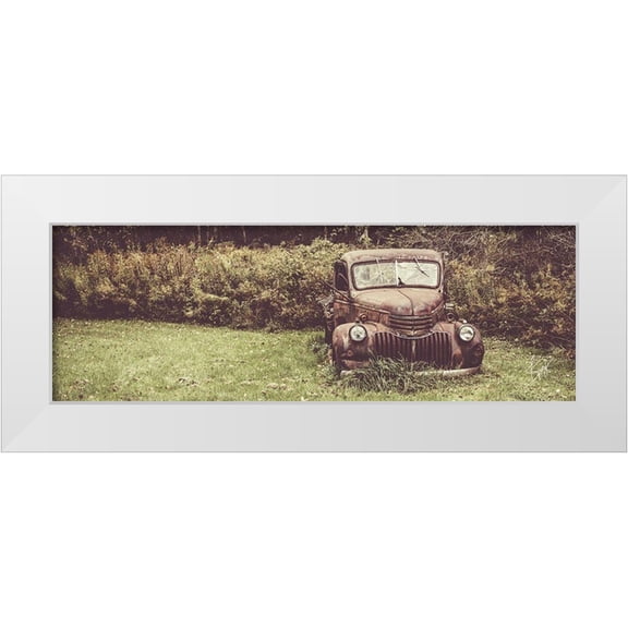 Spivey, Justin 14x7 White Modern Wood Framed Museum Art Print Titled - Rusty Clearing