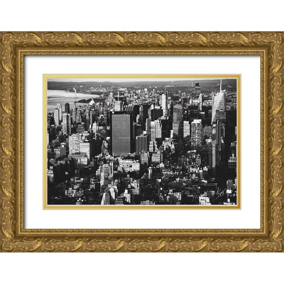 Spivey, Justin 32x23 Gold Ornate Wood Framed with Double Matting Museum Art Print Titled - Many Stories
