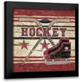 thumbnail image 1 of Spivey, Linda 12x12 Black Modern Framed Museum Art Print Titled - Hockey, 1 of 5