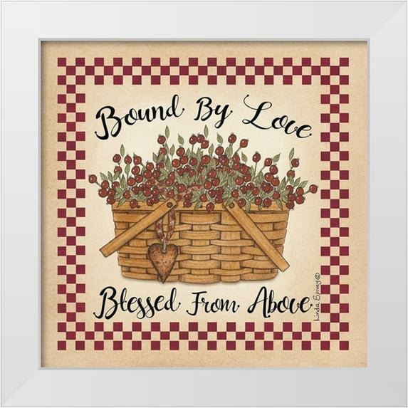 Spivey, Linda 15x15 White Modern Wood Framed Museum Art Print Titled - Bound By Love