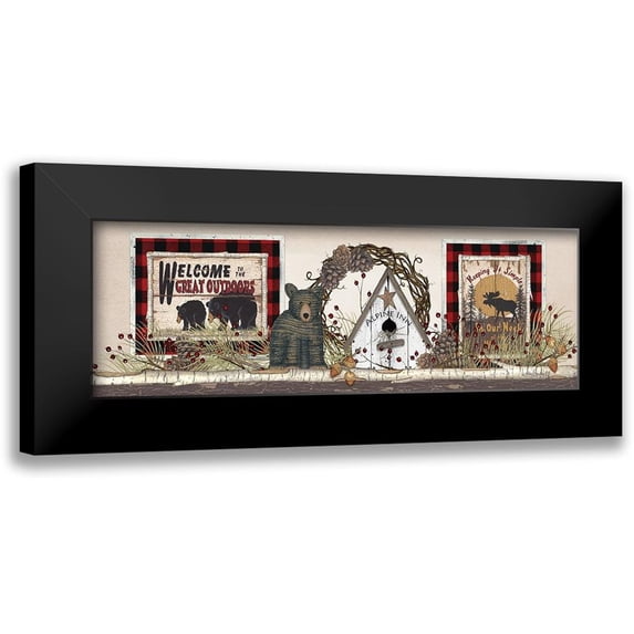 Spivey, Linda 24x11 Black Modern Framed Museum Art Print Titled - Alpine Inn Shelf