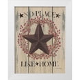 thumbnail image 1 of Spivey, Linda 25x32 White Modern Wood Framed Museum Art Print Titled - No Place Like Home Wreath, 1 of 4
