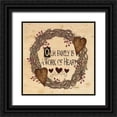 thumbnail image 1 of Spivey, Linda 26x26 Black Ornate Wood Framed with Double Matting Museum Art Print Titled - Our Family is a Work of Heart, 1 of 4