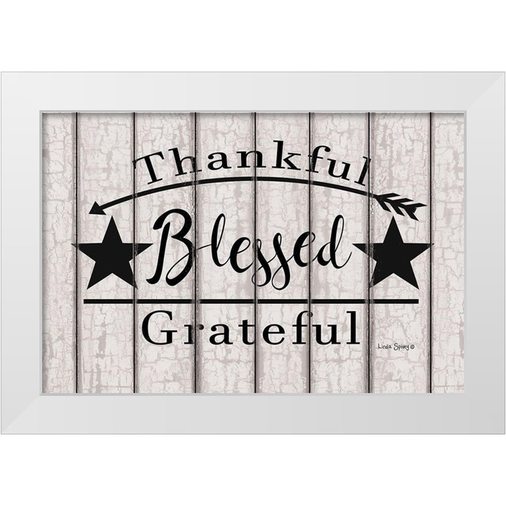 Grateful By Artisan Linda Spivey Printed On Wooden Pumpkin Wall Art