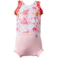 thumbnail image 1 of Splash About Baby Girl's Happy Nappy Swimsuit, One-piece Swimwear with Swim Diaper - Owl & The Pussycat, 3-8 Months, 1 of 6