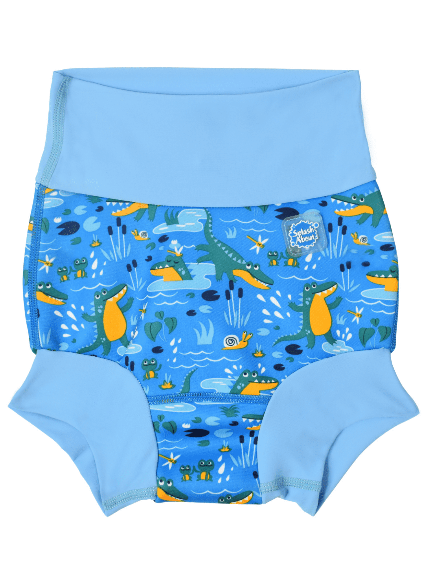 Splash About Boy's Happy Nappy Cloth Swim Diaper, Crocodile Swamp, 2-3 Years