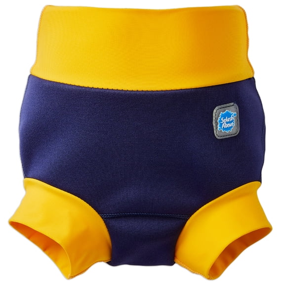 Splash About Boy's Happy Nappy™ Reusable Swim Diaper, Navy & Yellow, 3-4 Years