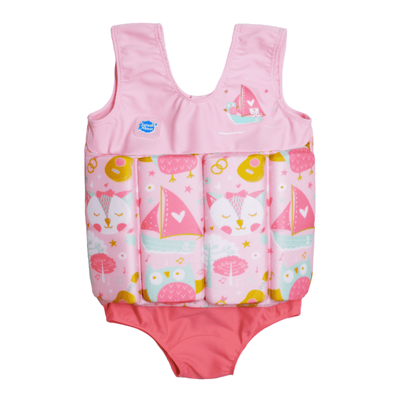 Splash About Girl's Floatsuit with Adjustable Buoyancy, Went to Sea, 1-2 Years