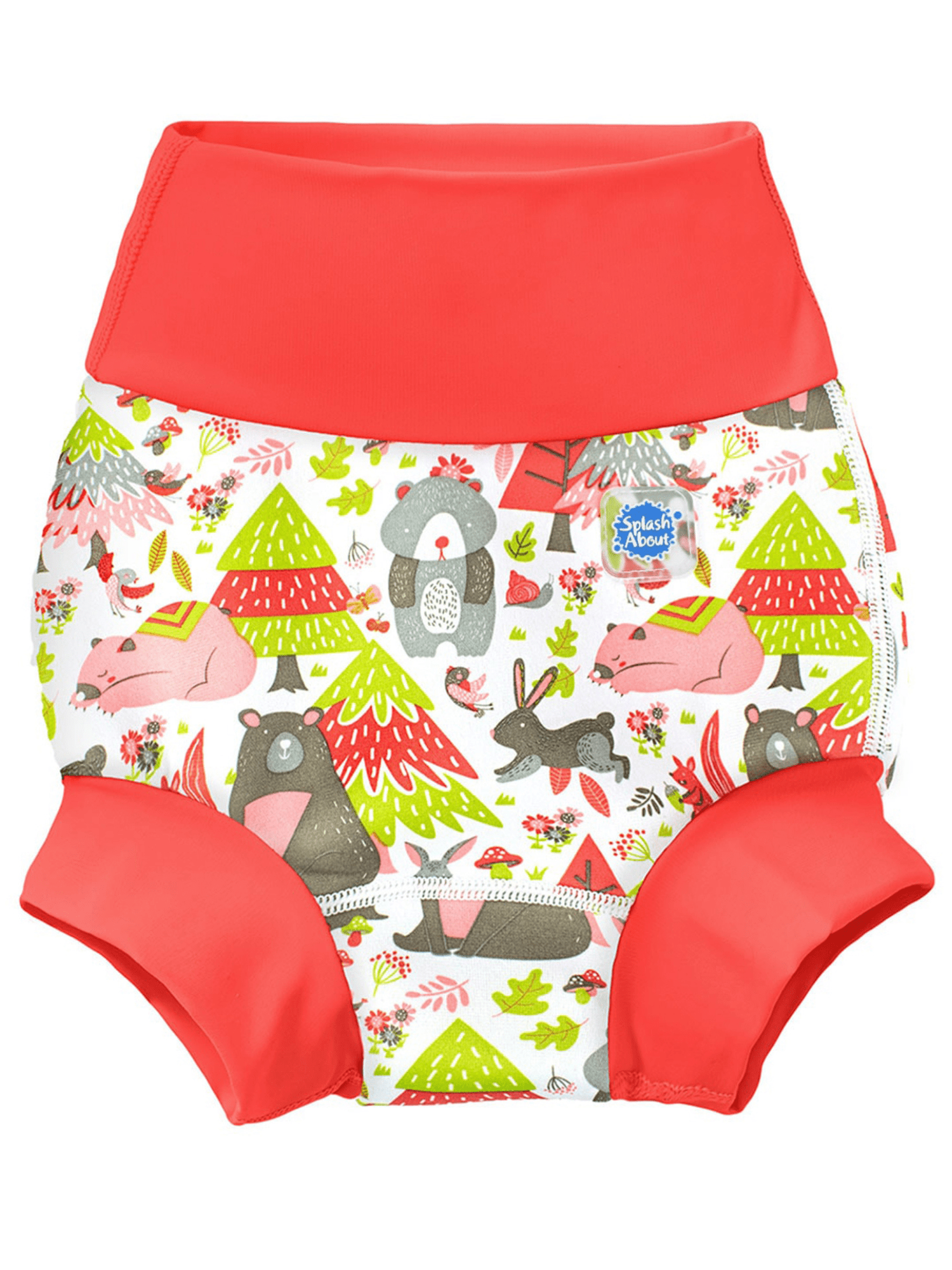Splash About Girl's Happy Nappy Cloth Swim Diaper, Into The Woods, 36