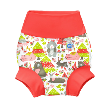 Splash About Girl's Happy Nappy Cloth Swim Diaper, Into The Woods, 3-6 Months