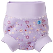 Splash About Girls Happy Nappy  Reusable Swim Diaper, Lilac Spring, 12-24 Months